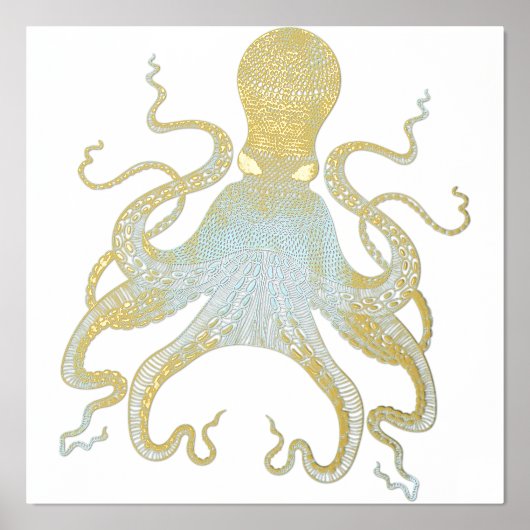 Impressions Dorure Octopus décoratif (Recto)