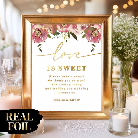 Impressions Dorure Ophelia Elegant Love is Sweet Real Foil Sign