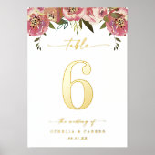 Impressions Dorure Ophelia Elegant Ral Gold Foil Mariage Numéro de ta (Recto)