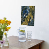 Impressions Dorure Or bleu sur l'art Abstrait noir (Couchage (Cuisine))