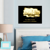 Impressions Dorure or Pékin skyline longitude latitude (In situ (chambre))