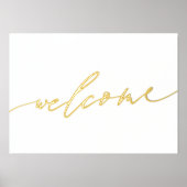 Impressions Dorure Or réel | Bienvenue | Calligraphie (Recto)