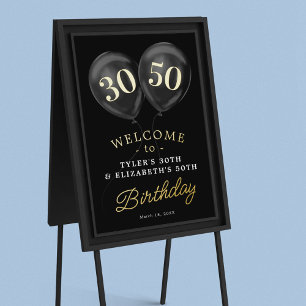 Impressions Dorure Panneau de bienvenue pour une fête d'anniversaire