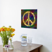 Impressions Dorure Panneau de paix Flower Power 1 (Couchage (Cuisine))