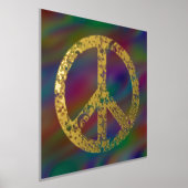 Impressions Dorure Panneau de paix Flower Power 1 (Poser)