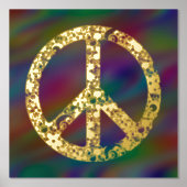 Impressions Dorure Panneau de paix Flower Power 1 (Recto)