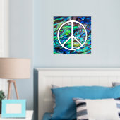 Impressions Dorure Panneau de paix solide - Noir (In situ (chambre))