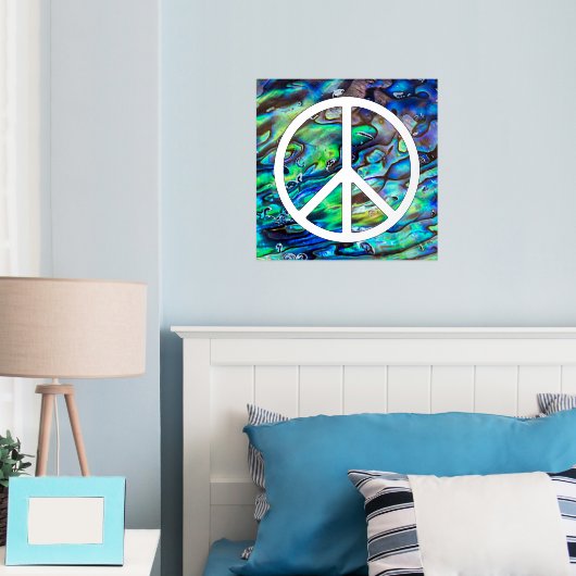 Impressions Dorure Panneau de paix solide - Noir (In situ (chambre))