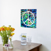 Impressions Dorure Panneau de paix solide - Noir (Couchage (Cuisine))