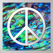 Impressions Dorure Panneau de paix solide - Noir (Recto)