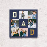 Impressions Dorure Papa Bold Multi Photo Marine bleu<br><div class="desc">Poster présente la fac de photo moderne et maman en papier.</div>