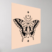 Impressions Dorure Papillon Lune Ligne minimale Design d'art (Poser)