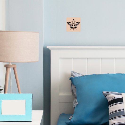 Impressions Dorure Papillon Lune Ligne minimale Design d'art (In situ (chambre))