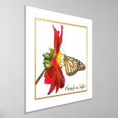 Impressions Dorure Papillon Monarque Accent Foil sur Dahlia Imprimer (Poser)