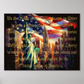 Impressions Dorure Pastel Patriotic City Statue Préambule Or (Recto)