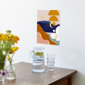 Impressions Dorure Paysage géométrique Abstrait moderne Soleil & Lune (Couchage (Cuisine))