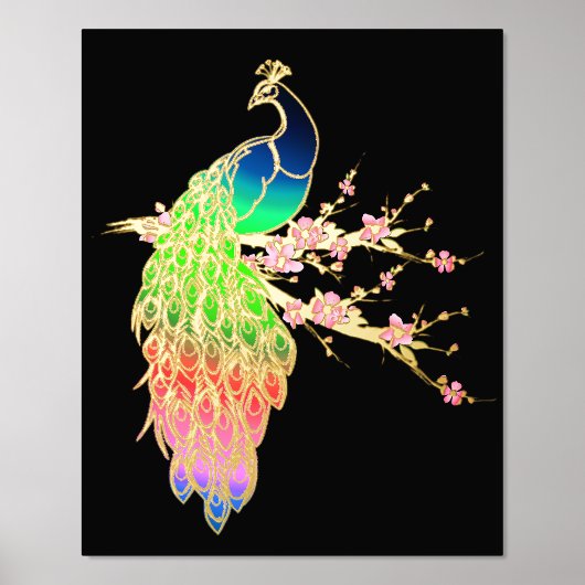 Impressions Dorure Peacock coloré (Recto)