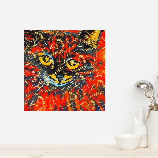 Impressions Dorure Peinture Abstraite unique peinture de chats Real o (In Situ (Cuisine))