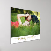 Impressions Dorure Photo Couple Happy Jamais Après Mariage (Poser)