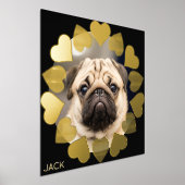 Impressions Dorure Photo de cœur minimal élégant avec nom (Poser)