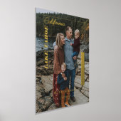 Impressions Dorure Photo de famille Moderne Editorial Voyage Keepsaké (Poser)