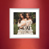 Impressions Dorure Photo double diplômé école secondaire moderne 