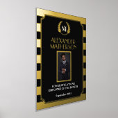 Impressions Dorure Photo moderne Black Gold Employé du mois (Poser)