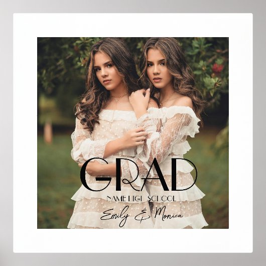 Impressions Dorure Photo moderne Double Ecole secondaire (Recto)