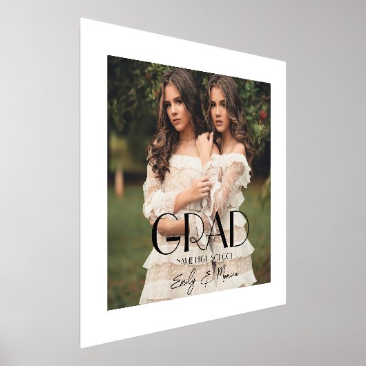 Impressions Dorure Photo moderne Double Ecole secondaire (Poser)