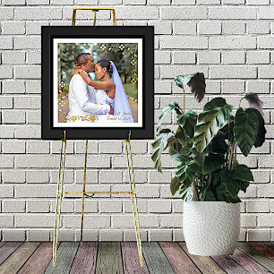 Impressions Dorure Photo personnalisée du Mariage frontalier floral