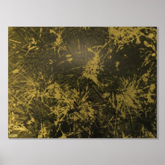 Impressions Dorure Pine Needles Gold Foil Art Print (Recto)