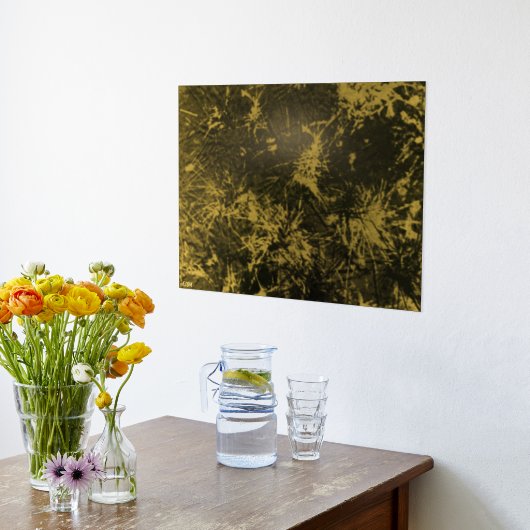 Impressions Dorure Pine Needles Gold Foil Art Print (Couchage (Cuisine))