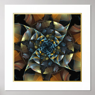 Impressions Dorure Pinwheel Art Abstrait