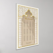 Impressions Dorure Plan de siège pour le Mariage islamique Nikah (Poser)