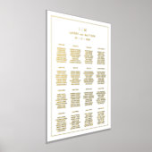 Impressions Dorure Plan de table de mariage élégant avec monogramme s (Poser)