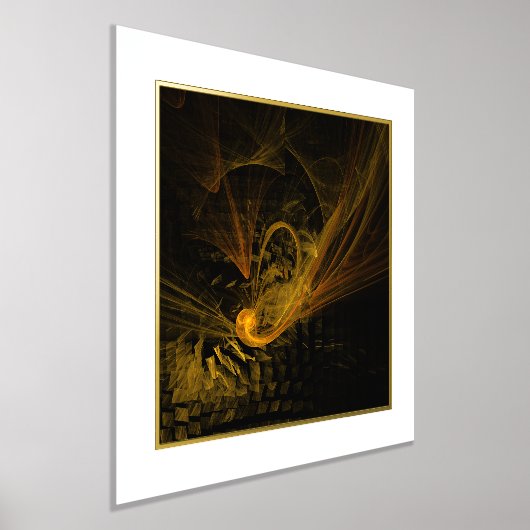 Impressions Dorure Point de rupture Art Abstrait (Poser)