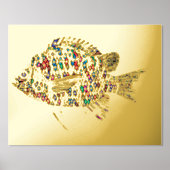 Impressions Dorure Poisson coloré (Recto)