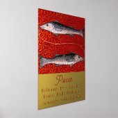 Impressions Dorure Poissons signe Zodiaque Poisson fête d'anniversair (Poser)