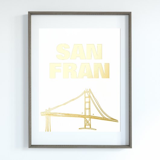 Impressions Dorure PONT SAN FRAN | san francisco GOLD
