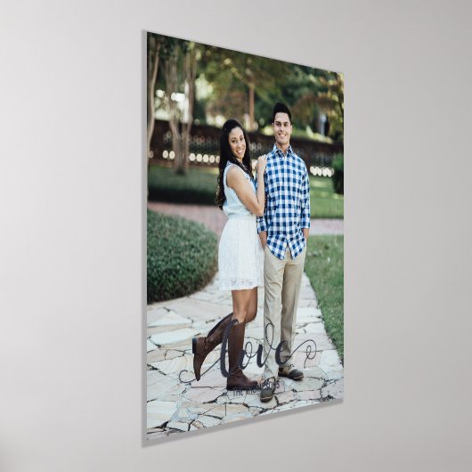 Impressions Dorure Portrait vertical d'amour de script (Poser)