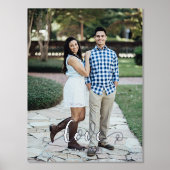 Impressions Dorure Portrait vertical d'amour de script (Recto)