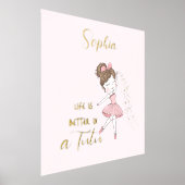 Impressions Dorure Poussière Or Star Cute Rose Ballerina Nursery (Poser)