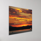 Impressions Dorure Prière de sérénité Paysage du coucher de soleil or (Poser)