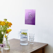 Impressions Dorure Purple Ombre Nom de famille Année d'établissement (Couchage (Cuisine))