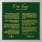 Impressions Dorure Real Foil Notre MARIAGE VOWS Newlyweds Mr Mme Foil (Recto)