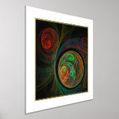 Impressions Dorure Reborn Green Art Abstrait (Poser)
