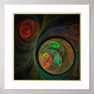 Impressions Dorure Reborn Green Art Abstrait