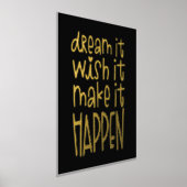 Impressions Dorure Rêve Motivationnel Souhaite Le rendre Noir (Poser)