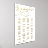 Impressions Dorure Romantique Gold Foil Élégant tableau de mariage (Poser)