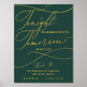 Impressions Dorure Romantique Green Gold Foil Demain Je Répète (Recto)